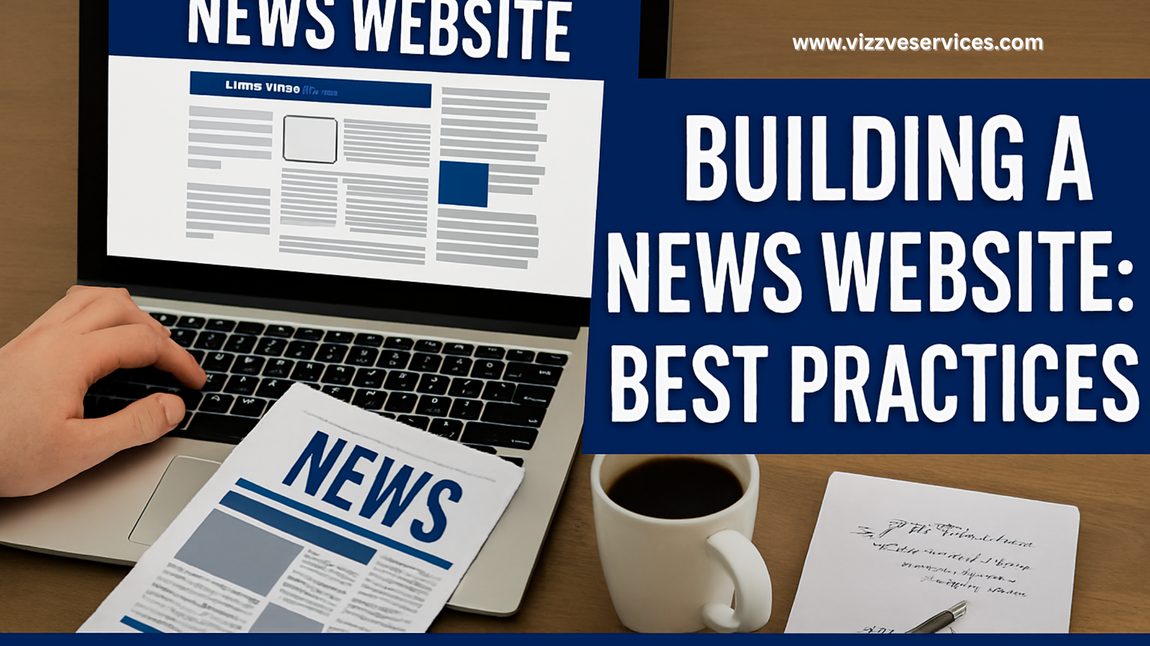 Clean and modern news website layout showcasing responsive design and content categories